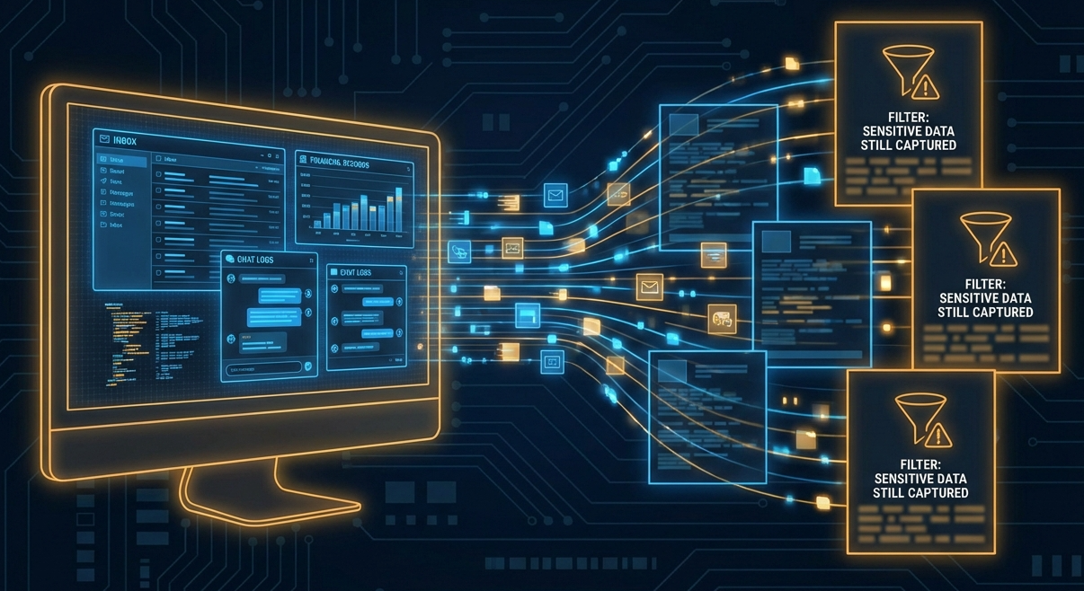 Microsoft Recall data capture visualization